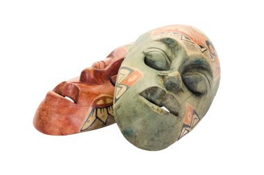 yakın çekim, iki maske