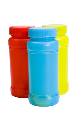 renkli plastik kavanoz Close-Up
