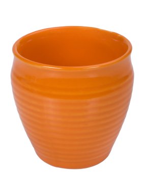 Seramik bir tencereye yakın çekim