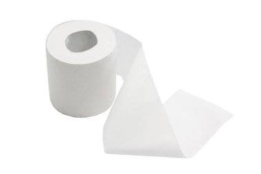 Close-Up bir tuvalet kağıdı rulosu