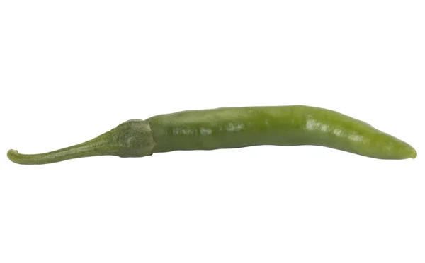 Close-up van een groene chili peper — Stockfoto