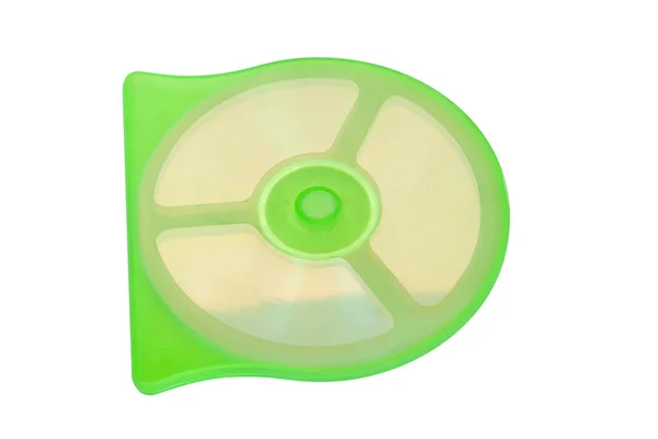 Detail kompaktního disku v případě cd — Stock fotografie
