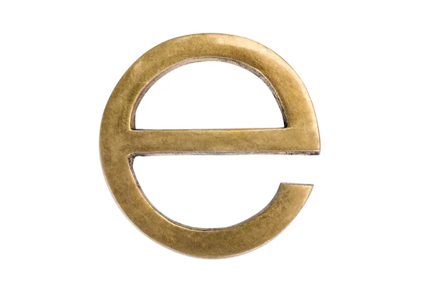Close-up of letter e — Stock Photo, Image