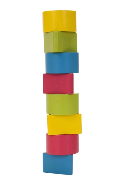 Close-up of stack of blocks — Stock Photo, Image