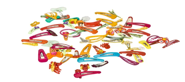 Close-up of assorted hair clips and headbands — Stock Photo, Image