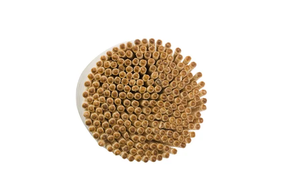 High angle view of toothpicks in a container — Stock Photo, Image