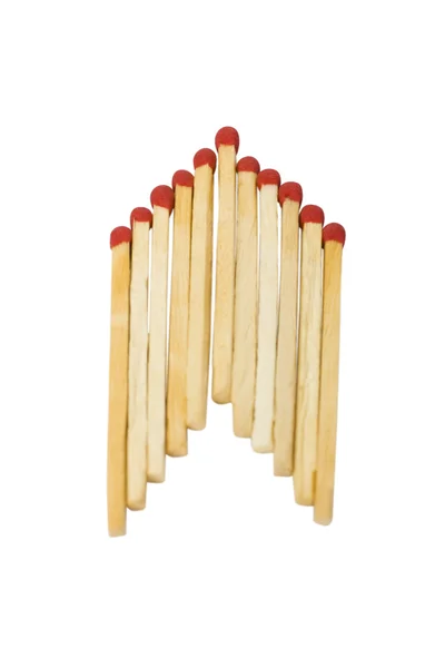Ok şekli şeklinde matchsticks — Stok fotoğraf