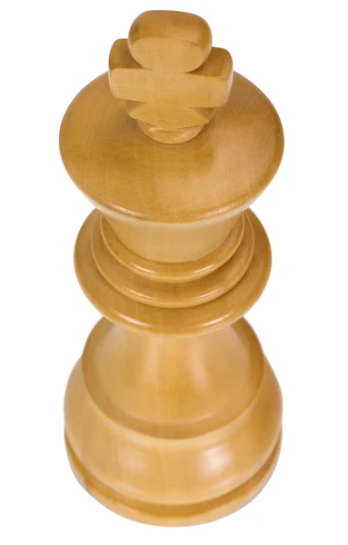 Close-up de uma peça de xadrez rei — Fotografia de Stock