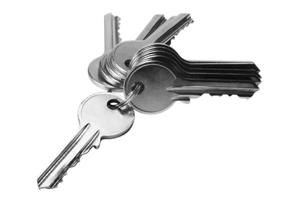 Primo piano di un mazzo di chiavi — Foto Stock