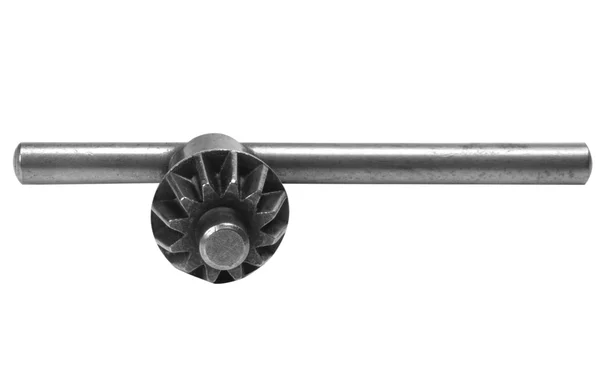 Close-up of a drill chuck key — Stock Photo, Image