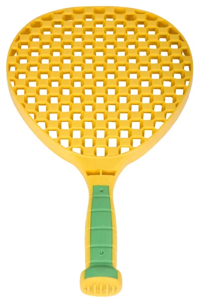 Bliska rakietę tenisową zabawka — Zdjęcie stockowe