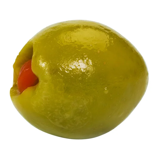 Close-up of a stuffed olive — Stock Photo, Image