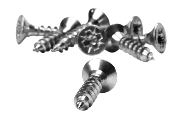 Close-up of assorted screws — Stock Photo, Image