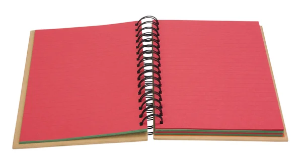 Close-up of a spiral notebook — Stock Photo, Image