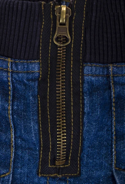 Close-up of a zipper of mini skirt — Stock Photo, Image