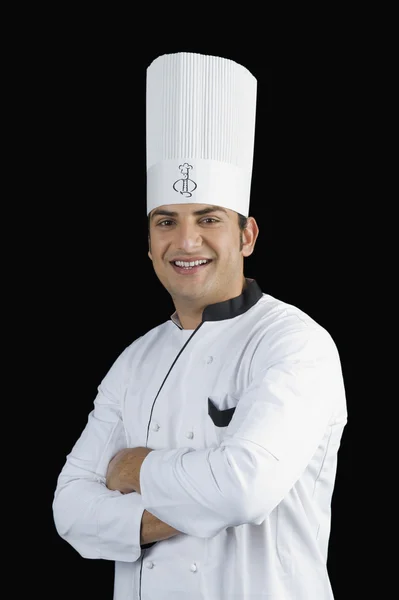 Retrato de un chef sonriendo — Foto de Stock