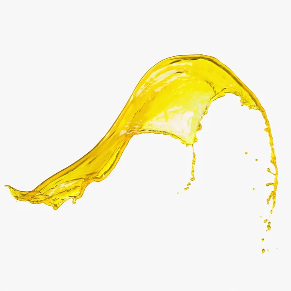 Splash of yellow paint — Stock Photo, Image