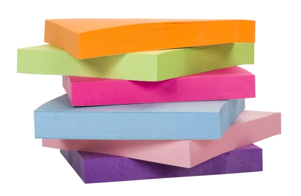 Stack of adhesive notes — Stock Photo, Image