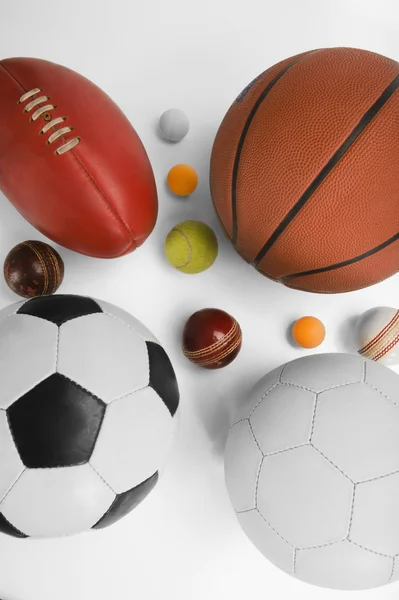 Assorted sports balls — Stock Photo, Image