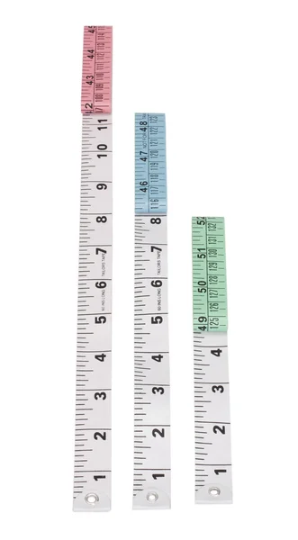 Primer plano de las cintas métricas — Foto de Stock