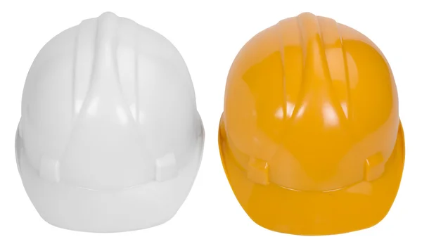 Nahaufnahme von Hardhats — Stockfoto