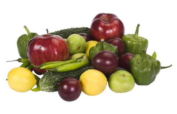 Nahaufnahme von Gemüse und Obst — Stockfoto