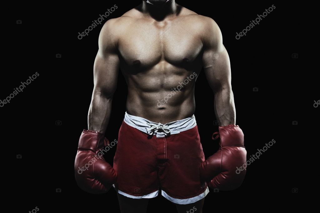 Boxer wearing a glove — Stock Photo © imagedb_seller 32998753