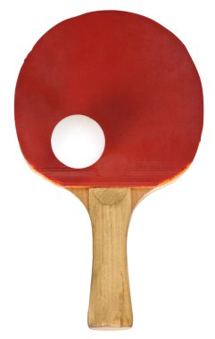 Close-Up bir top Masa Tenisi raketi