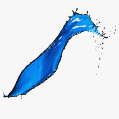 Splash of blue paint clipart