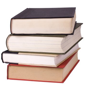 Bir yığın kitabın yakın plan çekimi