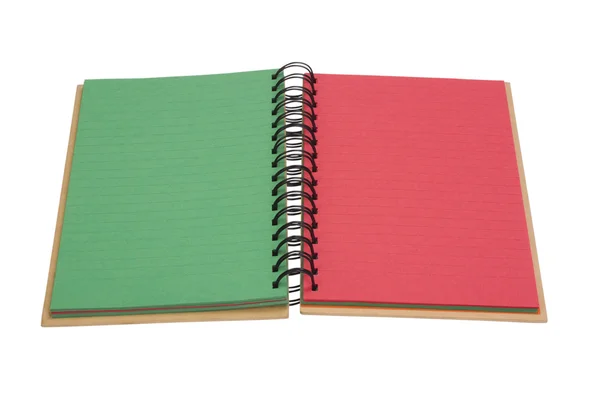 Close-up of a spiral notebook — Stock Photo, Image