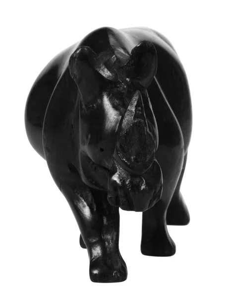 Lähikuva sarvikuonon pienoisveistoksesta — kuvapankkivalokuva