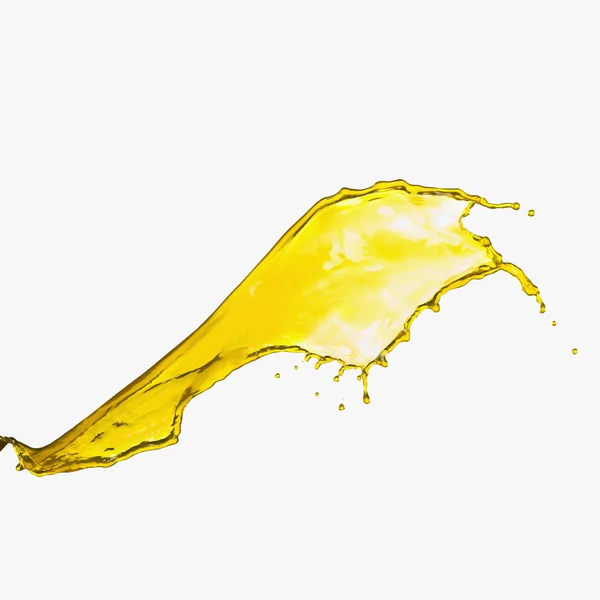 Splash of yellow paint — Stock Photo, Image