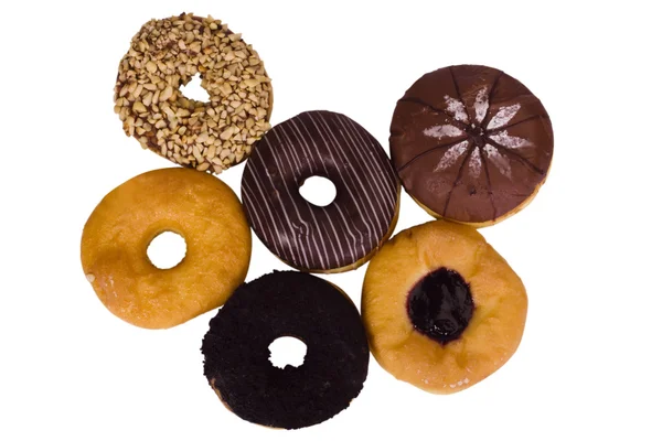 Close-up of assorted donuts — Stock Photo, Image