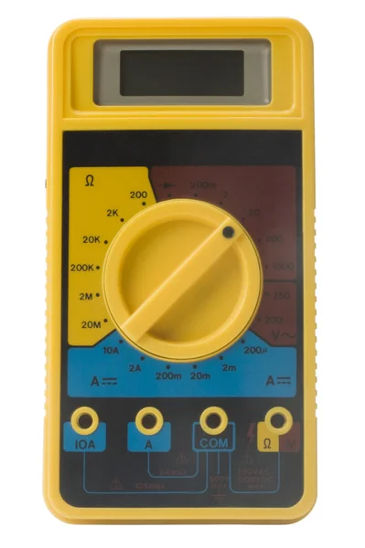 Close-up van een digitale multimeter — Stockfoto