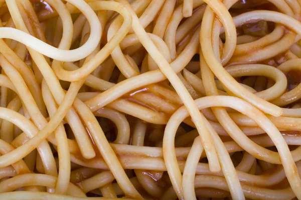 Close-up of cooked spaghetti — Stock Photo, Image