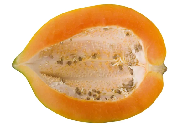 Close-up of a half of a papaya — Stock Photo, Image