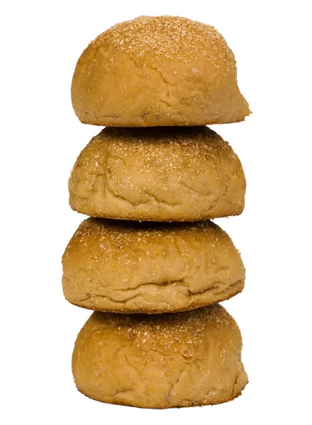 Primo piano di pila di panini — Foto Stock