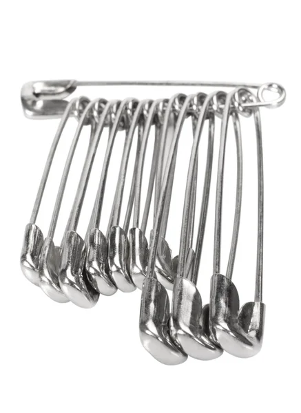 Close-up of safety pins — Stock Photo, Image