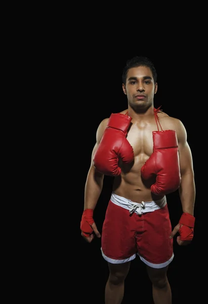 Duran erkek boxer — Stok fotoğraf