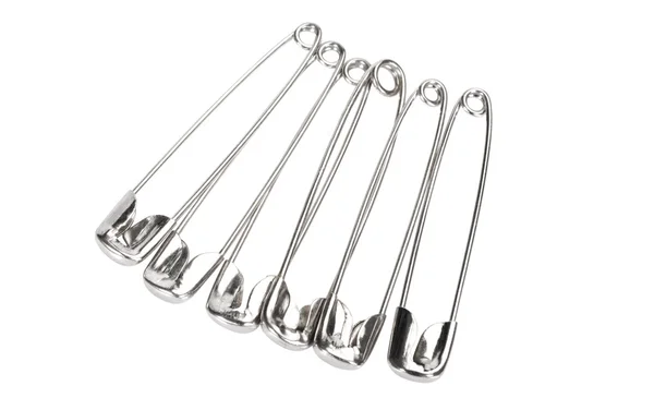 Close-up of safety pins — Stock Photo, Image