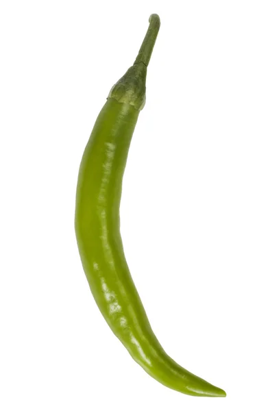 Közeli kép: a zöld chili paprika — Stock Fotó