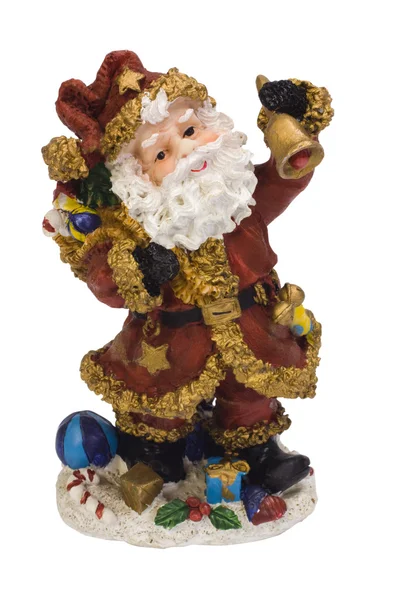Close-up de uma estatueta de Papai Noel — Fotografia de Stock