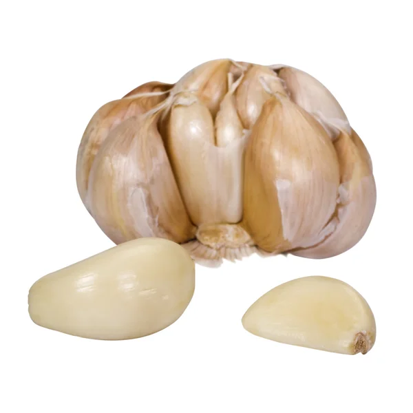 Primo piano di un bulbo di aglio — Foto Stock