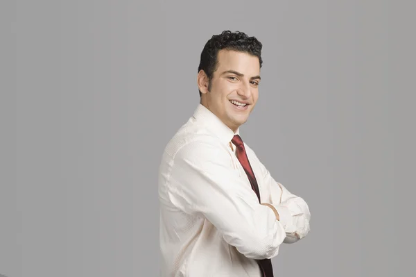 Portrait of a businessman smiling — Stock Photo, Image