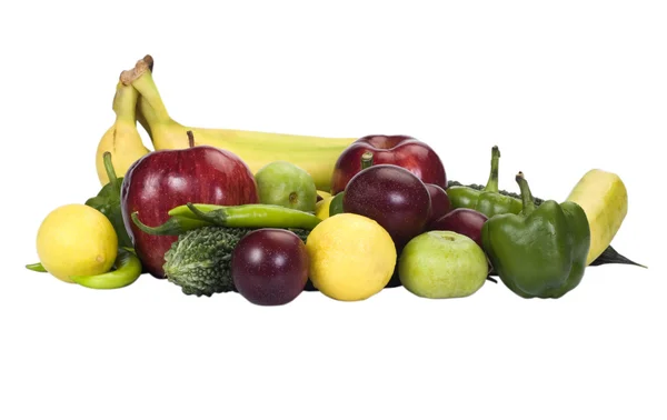蔬菜和水果的特写 — 图库照片