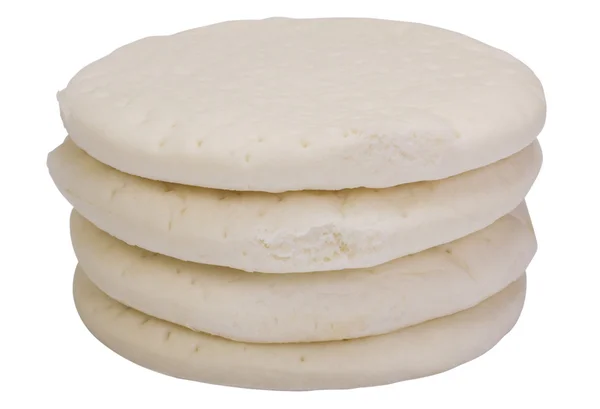 Close-up of a stack of pizza dough — Stock Photo, Image