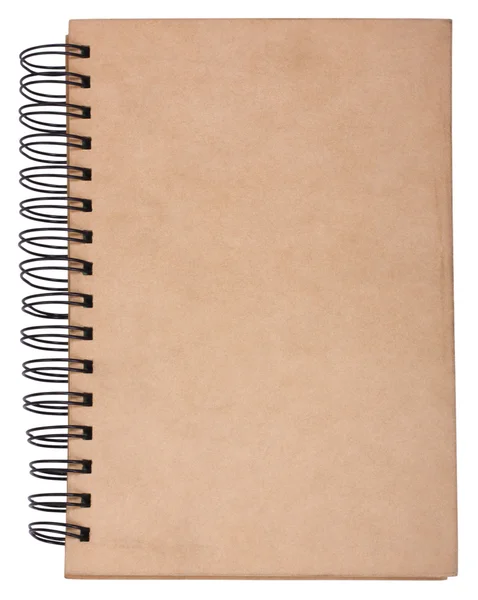 Close-up of a spiral notebook — Stock Photo, Image