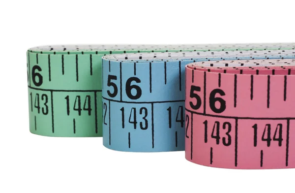Close-up of tape measures — Stock Photo, Image
