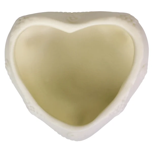 Close-up of a heart shaped container — Stock Photo, Image